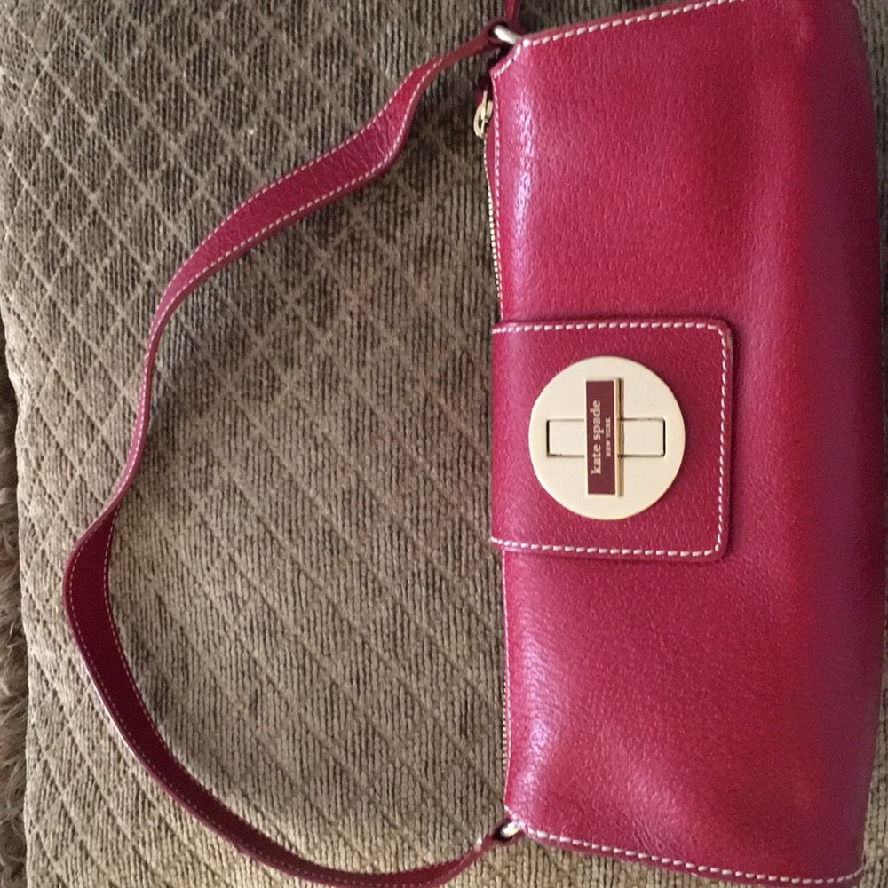 #NWT Kate Spade red baguette bag